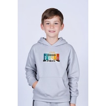 Kapüşonlu Kanguru Cepli Expand Baskı Detaylı Erkek Çocuk Sweatshirt Gri Kapüşonlu Kanguru Cepli Expand Baskı Detaylı Erkek Çocuk Sweatshirt Gri