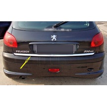 Peugeot 206 Hb Formlu Krom Bagaj Alt Çıtası 2005 Üzeri Paslanmaz N11.4230