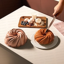 Nehir Buket Rose Gold Döküm Kek Kalıbı 24 Cm