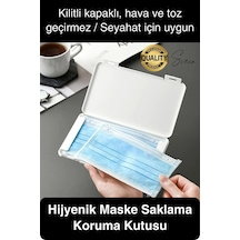 Taşınabilir Çok Amaçlı Maske Saklama Kutusu Plastik Koruyucu Kılıf Mini Hijyenik Toz Geçirmez Çok Renkli