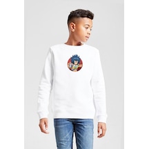 Tshirthane Beyblade Laban Vanot With Leopard Beyaz Çocuk 2ip Sweatshirt 001 Beyaz
