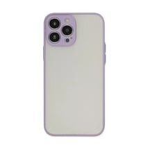 Apple Apple Uyumlu iPhone 15 Pro Max Kılıf Montreal Silikon Kapak - Mor