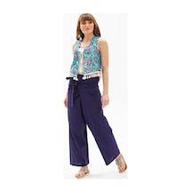Eliş Şile Bezi Unisex Şile Bezi Balıkçı Yazlık Pantolon Mor Mor-mor Mor