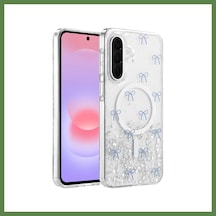 Bezos Onegif Samsung Galaxy A37 5g Uyumlu Misk Simli Magsafe Kapak - Desen 3 Hb006