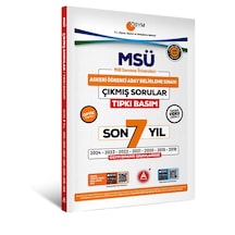 Son 7 Yıl Msü Çıkmış Sorular-tıpkı Basım-bire Bir Ösym-tamamı Video Çözümlü