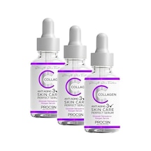 Procsın Anti-aging Kolajen Serum, Kırışıklık Karşıtı & Gözenek Sıkılaştırıcı, Yaşlanma Karşıtı & Cilt Yenileyici, Günlük Bakım, 20 Ml 3 Paketi