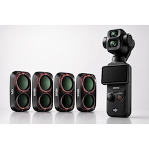 Teknoroket Djı Osmo Pocket 4p Uyumlu Profesyonel 4'lü Filtre Seti Cpl + Nd16 + Nd32 + Nd64 Şeffaf
