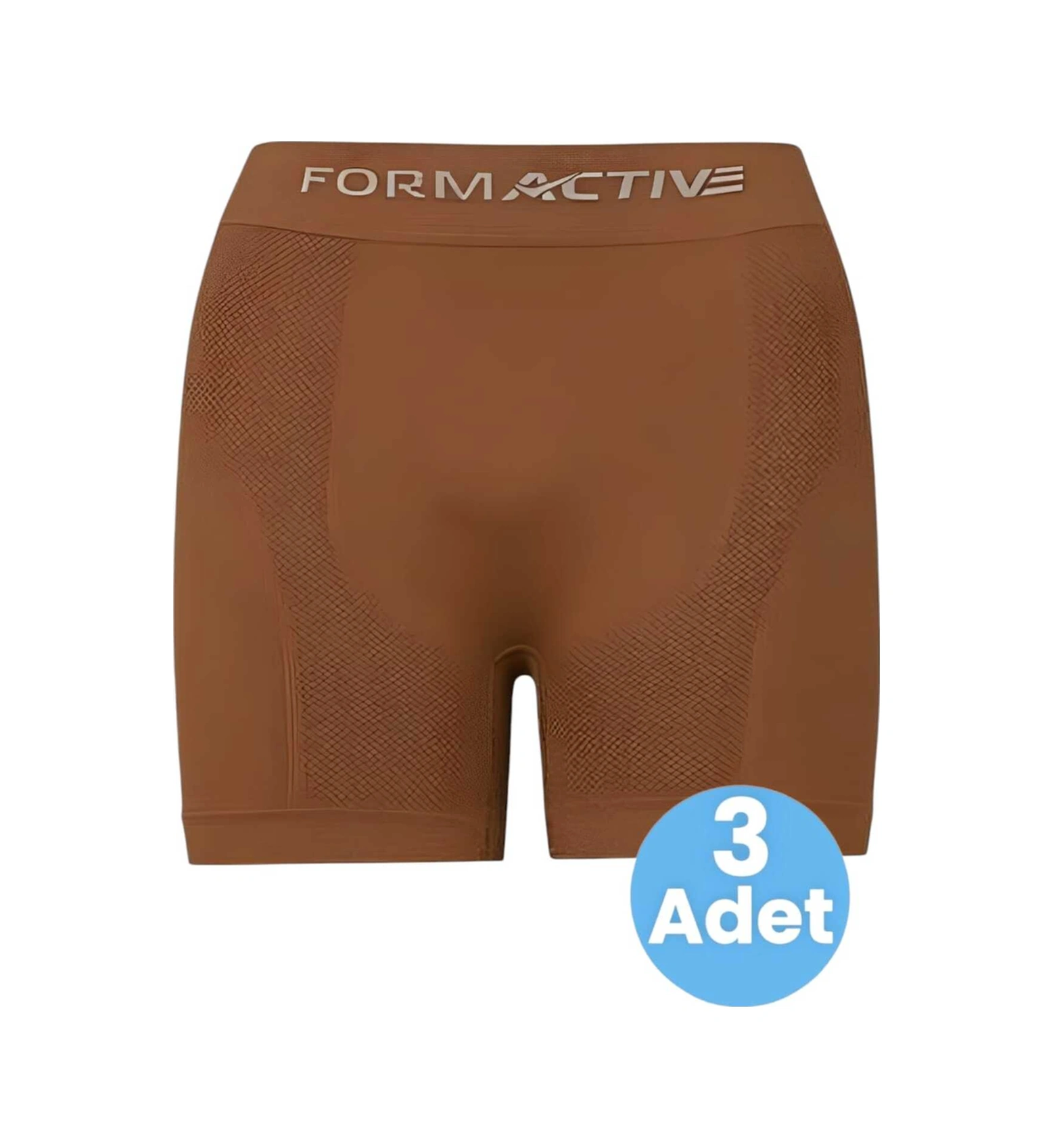 Tezzgelsin Erkek Dikişsiz/seamless Nefes Alabilen Boxer 3 Adet Kahverengi