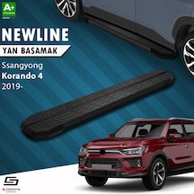 S-dizayn Ssangyong Korando Newline Siyah Yan Basamak 183 Cm 2019