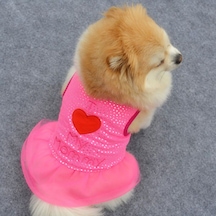 Köpek Ve Kedi İçin Love My Mommy Pembe Kıyafet Kostüm