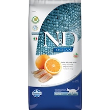 N&D Ocean Tahılsız Ringa Balıklı ve Portakallı Yetişkin Kedi Maması 5 KG