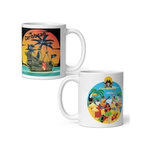 Karayipler Kupa Bardak 2 Adet Seyahat Hatıra Caribbean Mug