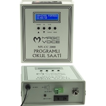 Magicvoice Mv-cc2000 Usb Duvar Tipi Programlı 20 Adet Mp3 Formatı Zil / İstiklal Marşlı Akıllı Dijital Okul Saati Çan Takılabilir