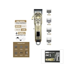 Saç - Sakal Kesme Traş Makinesi Ayarlanabilir Bıçak - 0,1mm-0,5mm 8000rpm 6 Farklı Kesim Mr-6800 56