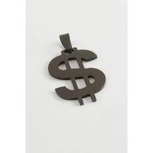 Dolar - 335 - Çelik Kolye Ucu - Spt-gld - 3 Cm-siyah Çok renkli