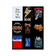 Metal Grupları 5 No Çoklu Sticker Seti Diğer