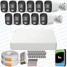 Provzen Unv Full Hd 11 Kamera Renkli Gece Görüş Mikrofonlu Olay Anında Bildirim