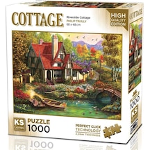 Ks Games 1000 Parça Nehir Kenarındaki Kulübe Puzzle - Philip Trully