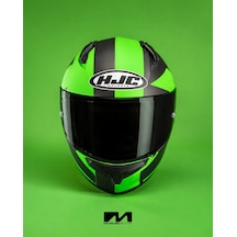 Hjc C10 Kask Tez Mc4hsf Yeşil-siyah