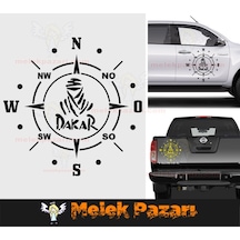 Dakar Pusula Off Road Oto Sticker, Jeep Sticker