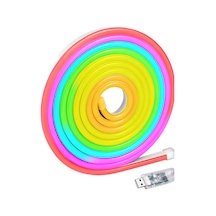 Cosmotex 3 Metre Rgb Akıllı Neon Led Şerit Işık Telefon Ve Kumanda Kontrollü Ambiyans Aydınlatma