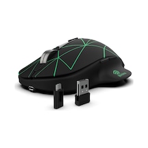 Inca-ınca Iwm-551 Rechargeable 4 Led İlluminated Silent Wireless Mouse Sessiz Micro Usb Kablo Usb+ Type C Desteği Çift Alıcı 2.4ghz Kablosuz Fare Dpı 800 1200 1600 400mah