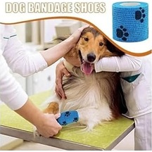 Octacare Kendinden Yapışkanlı Kedi & Köpek Pati Bandajı Ayak Koruyucu Ayakkabısı 5 Cm X 4,5 Metre 2 Adet Mavi