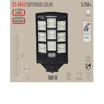 Ct-4644 900w Solar Led Projetör 1 Adet Beyaz Işık