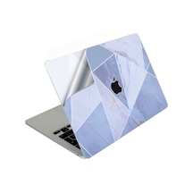 Apple Uyumlu MacBook Air 13.6 Kılıf M2 M3 M4 M5 Yapıştırma Sticker Kaplama Koruyucu A2681 A3113 A3240 A3449 Gri