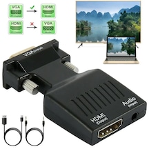 Vga To Hdmı Adaptörü 1080p Full Hd Hdmı Dönüştürücü