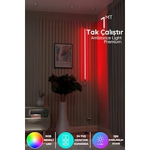 Köşe Led Işık Uzaktan Kumandalı 16 Renk 4 Animasyon Yapışkanlı Lightrgbkı
