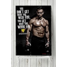 Work For Vücut Geliştirme Body Building Fitness Posteri