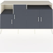 Hyperion Konsol 5 Raflı 4 Kapaklı 176x44x99 Aytaşı-antrasit Aytaşı-antrasit