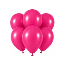Fuşya Renk Lateks Pastel Balon 30 Cm - 6 Adet