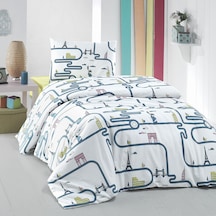 Menderes Home Cotton Collection Ranforce Tek Kişilik Nevresim Takımı Travel