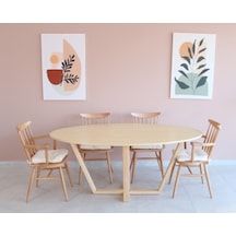 Oval Yemek Masası, Modern ÇAM KAPLAMA Yemek Masası, Toplantı Masa