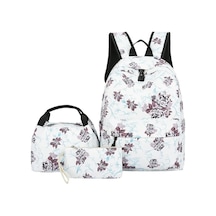 Moda Trendi Yeni 3 Seti Sırt Çantaları Yüksek Kaliteli Kızlar Sevimli Pembe Yumuşak Tuval Öğrenci O Araba