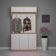 Modern Askılı Portmanto Mdf Antrasit