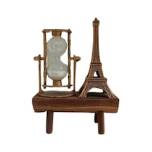 Paris Eyfel Kulesi Hediyelik Eyfel Retro Kum Saati Dekoratif Eşya Renkli