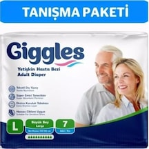 Giggles Yetişkin Bel Bağlamalı Hasta Bezi Large 7'li 1 Paket 7 Adet