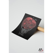 Death Note Elma Anime Poster, Çerçevesiz Yüksek Kalite Duvar Afişi - Anime Severlere Özel Hediye