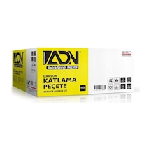 Adn Ekstra Servis Garson Katlama Peçete 1000'li 33x33 Cm 1 Koli