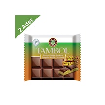 Kahve Dünyası Tambol Fıstık Krokan Sütlü Çikolata 100 G X 2 Adet - Çıtır Atıştırmalık