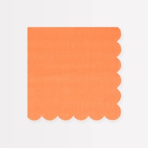 Meri Meri - Papaya Large Napkins - Papaya Rengi Peçeteler L X16