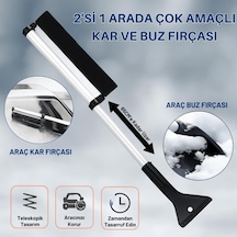 Ayrex Coofbe 65cm Teleskopic 2in1 Araç Kar Fırçası Oto Ön Cam Buz Kazıyıcı Araç Kar Fırçası Ve Buz Kazıyıc Diğer