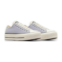 Converse A12553c Chuck Taylor All Star Lift Crafted Laces Platform Sneaker Lila Unisex Aya Lila