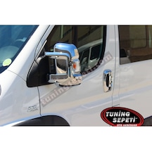 Peugeot Boxer 2007-2020 Ayna Kapağı Abs Krom 2 Parça
