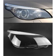 Bmw 5 Serisi E60 Kaşlı Far Camı Sağ Sol