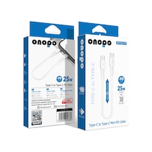Type-c To Type-c Mini Pd 25w Hızlı Şarj Ve Data Kablosu 30cm - P2