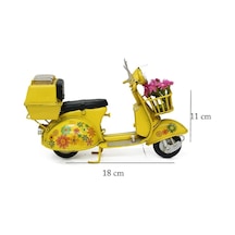Dekoratif Metal Scooter Sepetli Renk 06591185